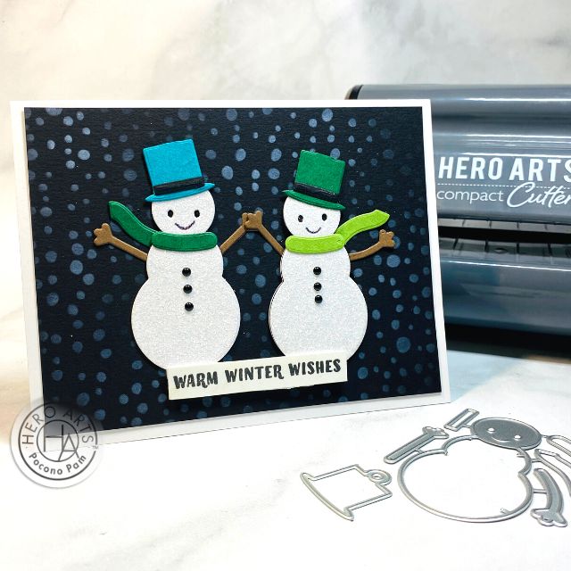 DF097 Snowman Gift Tag Fancy Dies (B) - Hero Arts