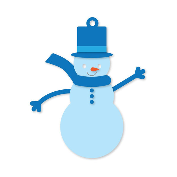 Snowman Gift Tag Fancy Dies