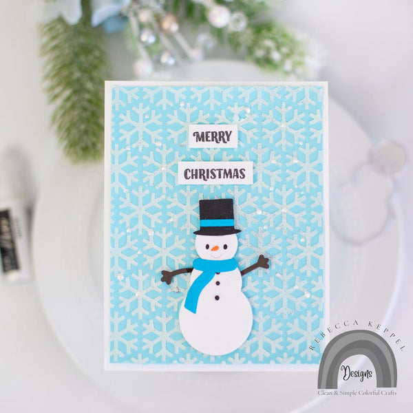 Snowman Gift Tag Fancy Dies