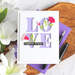 DF114 Love and Florals Fancy Dies (D) - Hero Arts