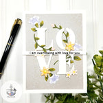 DF114 Love and Florals Fancy Dies (D) - Hero Arts