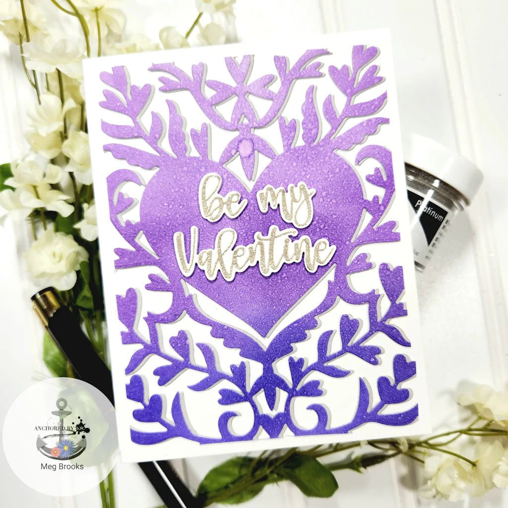 DF116 Heart Flourish Cover Plate (F) - Hero Arts