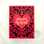 DF116 Heart Flourish Cover Plate (F) - Hero Arts