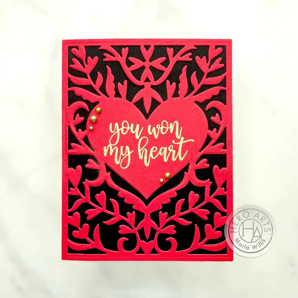 Heart Flourish Cover Plate Dies