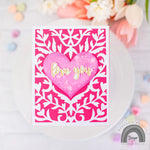 DF116 Heart Flourish Cover Plate (F) - Hero Arts