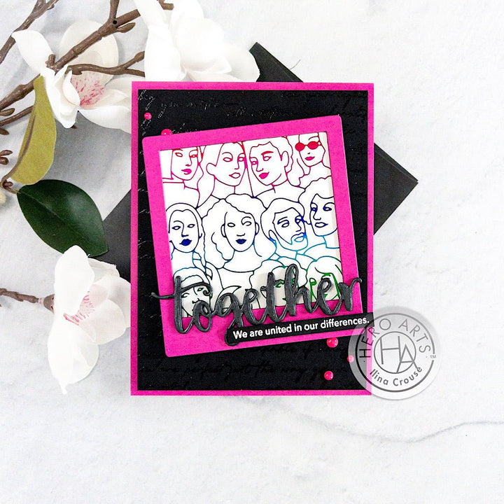 DF125 Journaling Photo Frame Infinity Dies (H) - Hero Arts