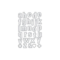 DF129 Luggage Lowercase Alphabet Fancy Dies (G) - Hero Arts