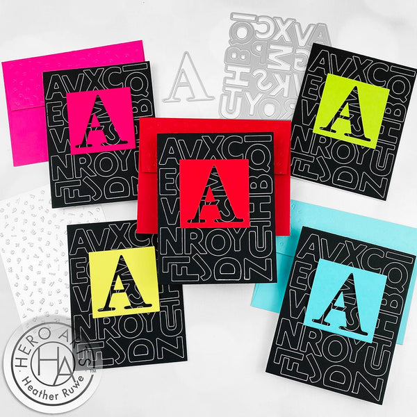 Letter A-D Fancy Dies