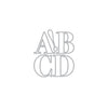Letter A-D Fancy Dies