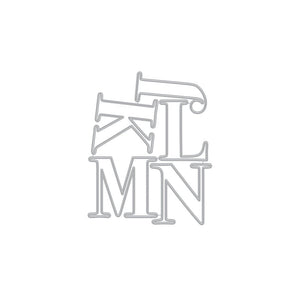 Letter J-N Fancy Dies