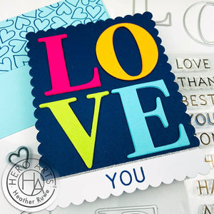 Letter S-V Fancy Dies