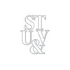 Letter S-V Fancy Dies