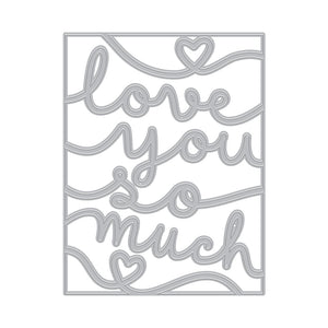 Love You So Much Cover Plate Dies