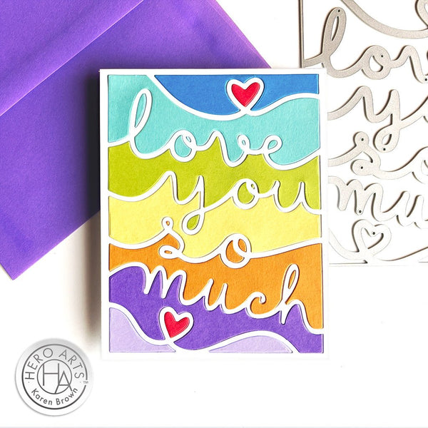 Love You So Much Cover Plate Dies