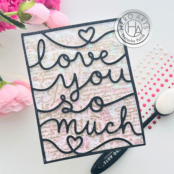 Love You So Much Cover Plate Dies