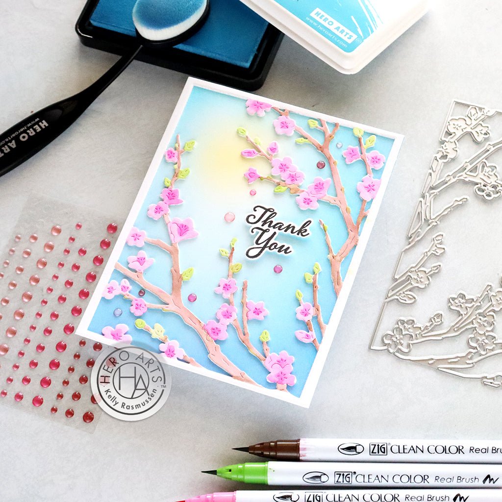 ❤️春待ちバンブーbag Cherry blossom ラスト1 Cherry Blossom Cover Plate Dies – Hero Arts