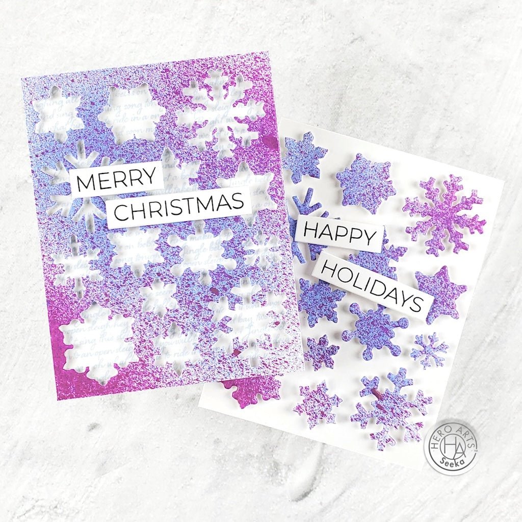 DF214 Snowflake Patterned Cover Plate (F) - Hero Arts