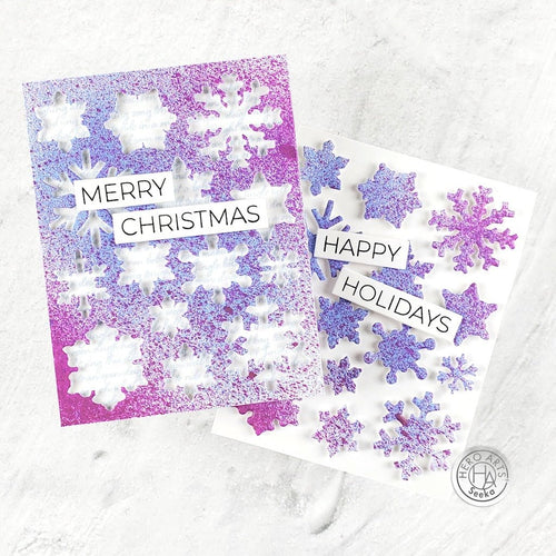 DF214 Snowflake Patterned Cover Plate (F) - Hero Arts