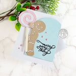 DF222 Peeking Gingerbread Man Fancy Die (E) - Hero Arts