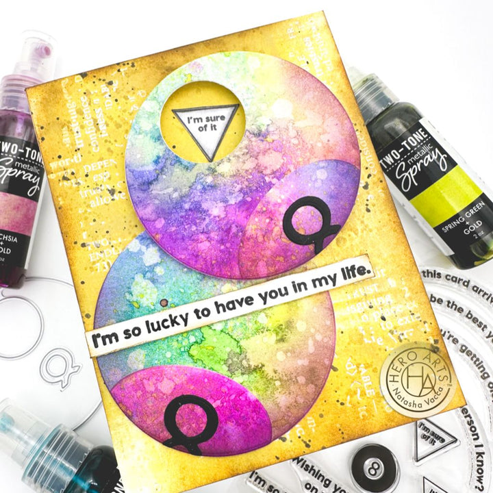 DF224 HA + RT Interactive Eight - Ball Fancy Dies (F) - Hero Arts