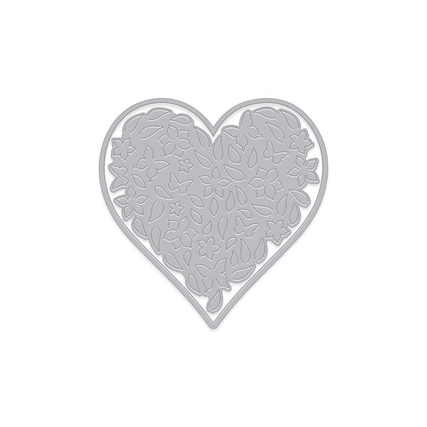 Paper Layering Floral Heart with Frame Dies