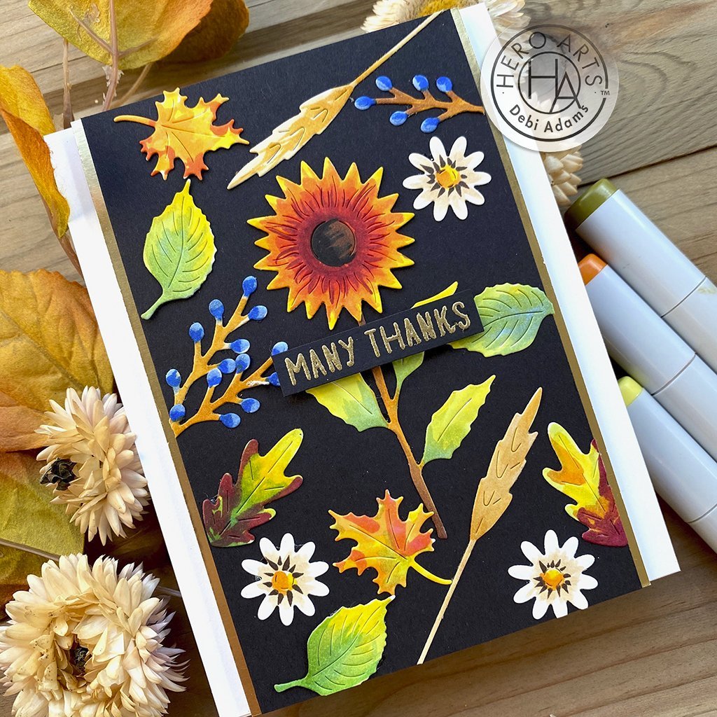 DI810 Autumn Bouquet Fancy Dies (D) - Hero Arts