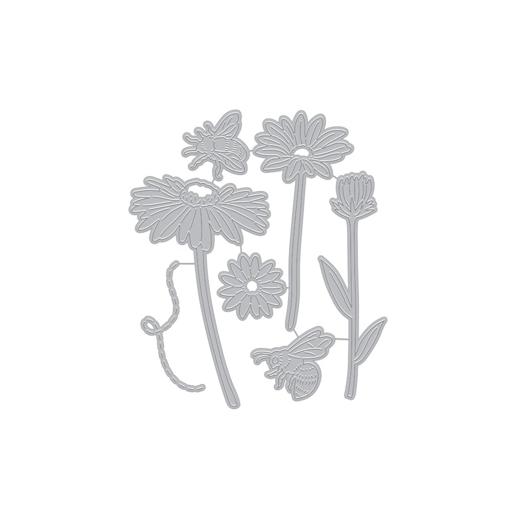 Bees and Flowers Fancy Dies Bees and Flowers Fancy Dies