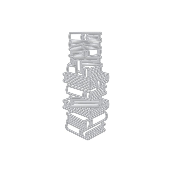 Stacked Books Fancy Dies