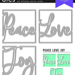 DI910 Looking Glass Peace Love Joy (E) - Hero Arts