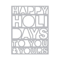 DI916 Happy Holidays Cover Plate (F) - Hero Arts