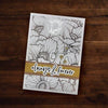 Paper Rose - Floral Card Fronts Silver Foil 12x12 Paper Collection