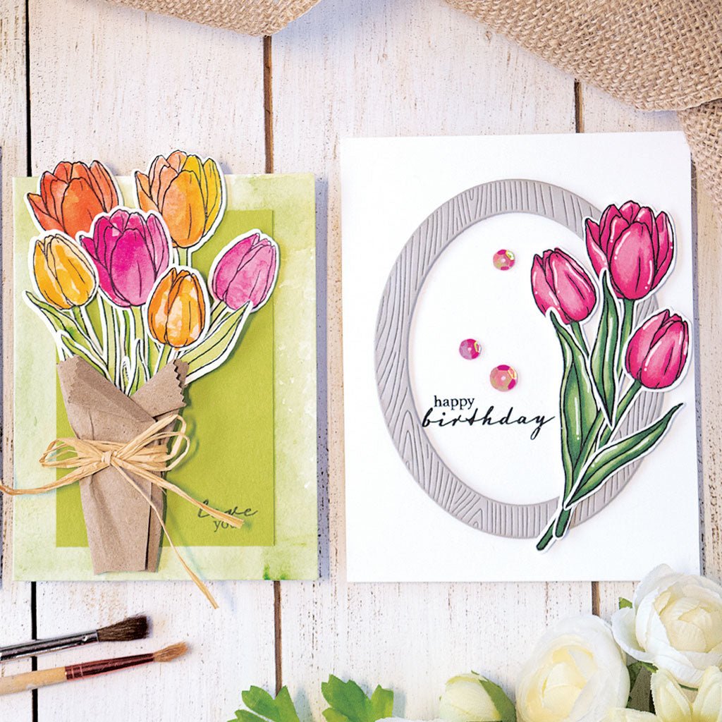 Single Tulip Woodblock Stamp – Hero Arts
