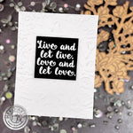 G6490 Live and Let Love - Hero Arts