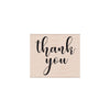 Script Thank You Woodblock Stamp