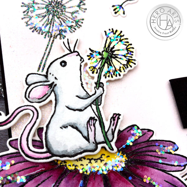 Black Sparkle Embossing Powder