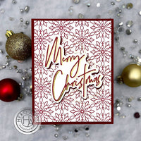 HC101 Merry Christmas Foil & Cut - Hero Arts