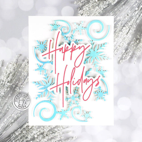 HC103 Happy Holidays Foil & Cut - Hero Arts