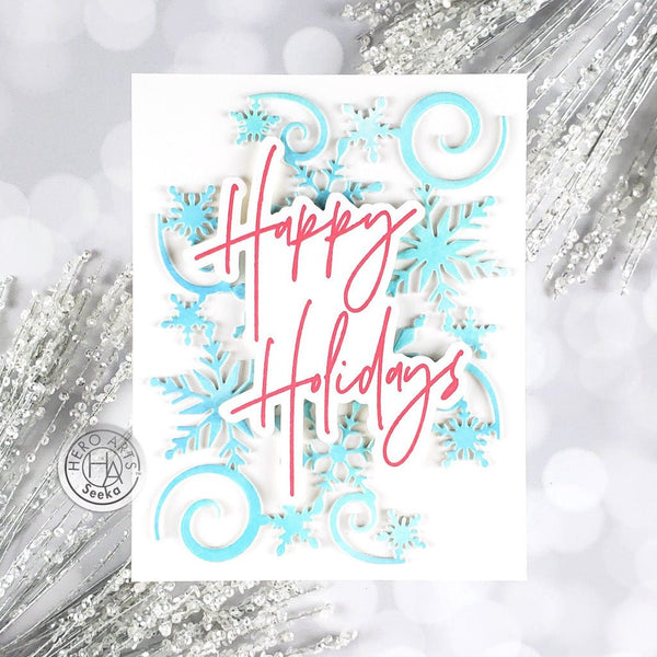 Happy Holidays Foil & Cut