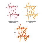 HC103 Happy Holidays Foil & Cut - Hero Arts