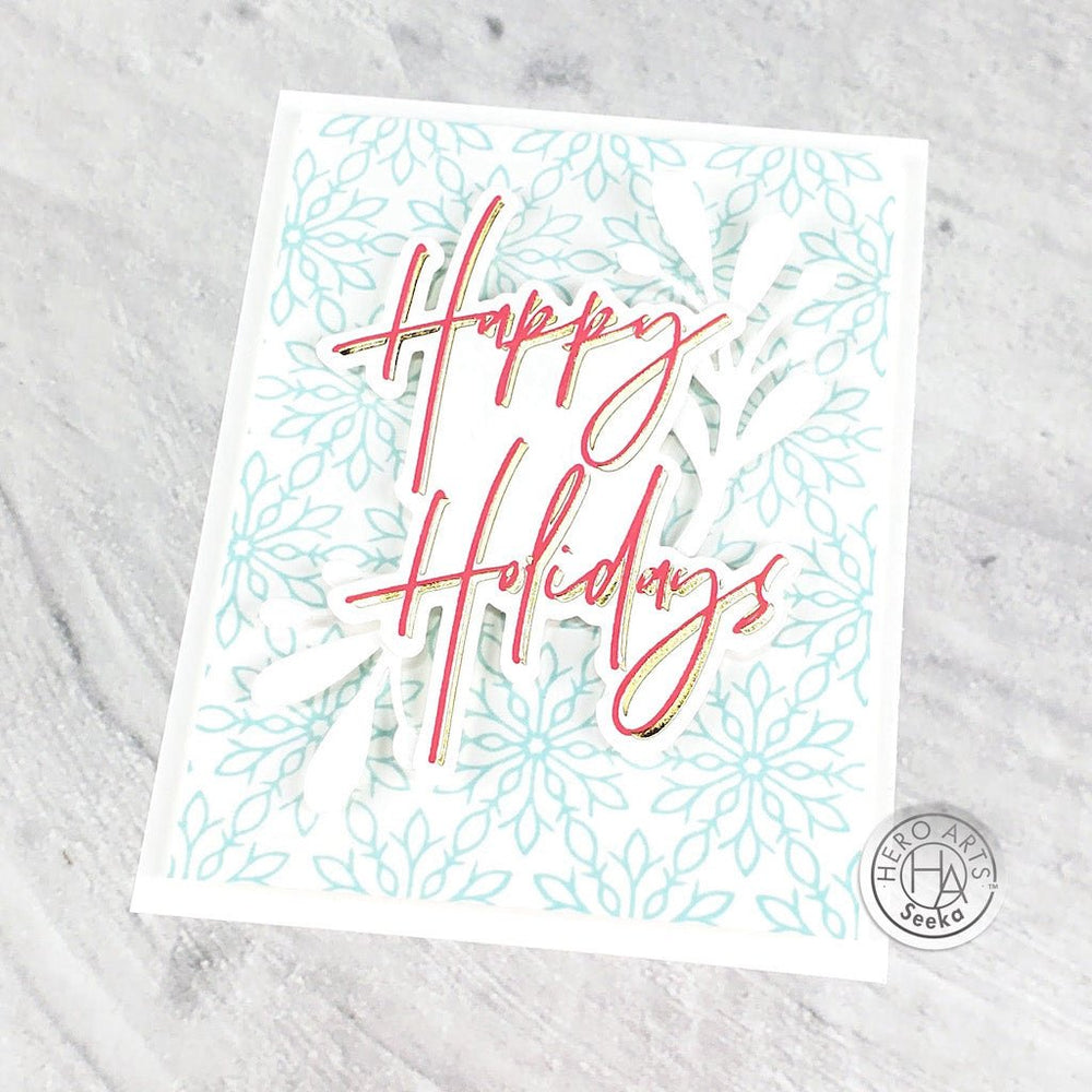 Happy Holidays Foil & Cut