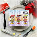 HD104 Christmas Elves Printable - Hero Arts