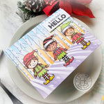 HD104 Christmas Elves Printable - Hero Arts