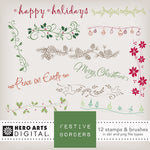 HD144 Festive Borders Digital Kit - Hero Arts