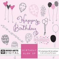 HD159 Birthday Blow Up Digital Kit - Hero Arts