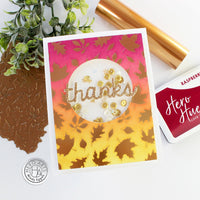 HF107 Fall Leaves Hot Foil Plate (F) - Hero Arts