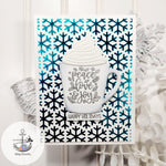 HF108 Snowflake Pattern Hot Foil Plate (F) - Hero Arts