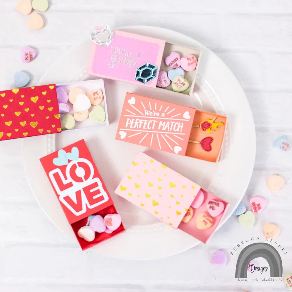 Hearts Hot Foil Plate