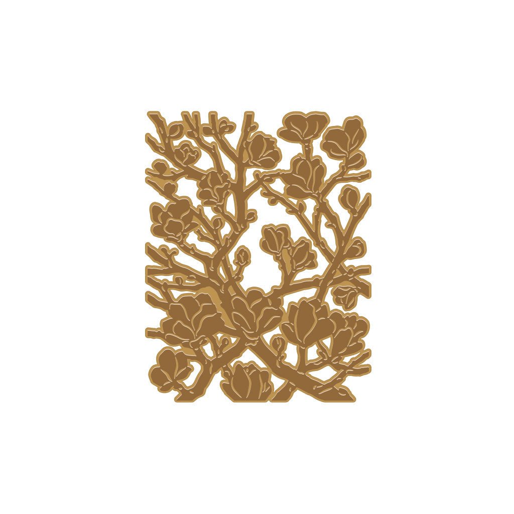 HF119 Magnolia Branches Hot Foil Plate (E) - Hero Arts