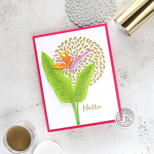 HP107 Petals Circle Letterpress + Foil Plate (D) - Hero Arts