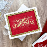 HP109 Merry Christmas Letterpress + Foil Plate (C) - Hero Arts